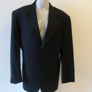 MENS MANZONI COUTURE BLACK TUXEDO BLAZER SZ 41B*